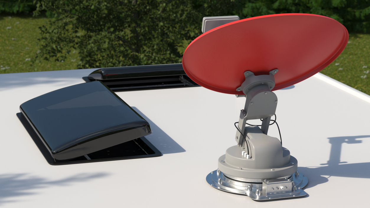 3D model Satellite TV Antenna