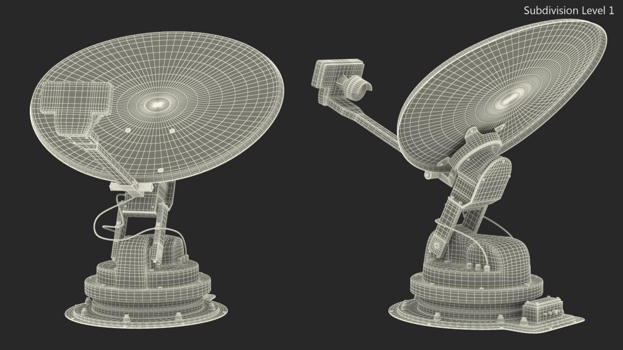 3D model Satellite TV Antenna