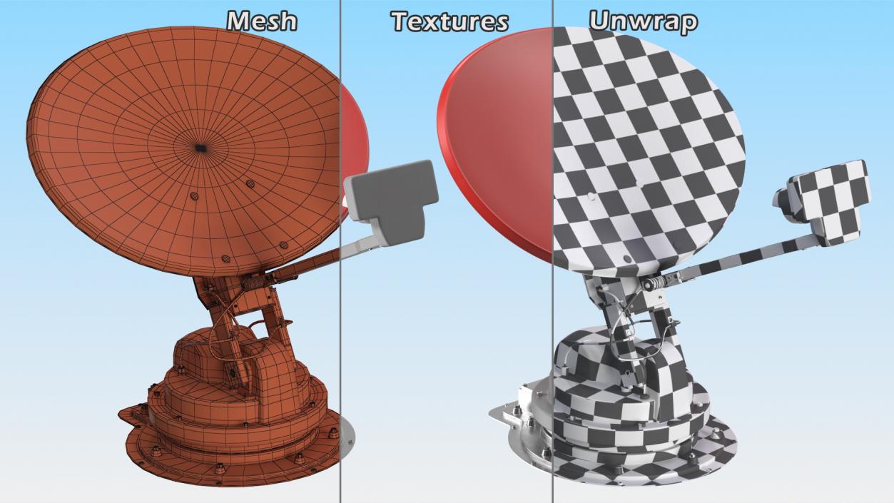 3D model Satellite TV Antenna