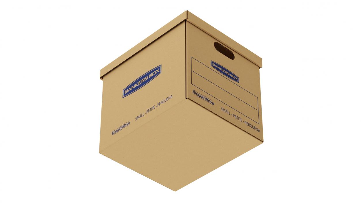 3D Carton Bankers Box model