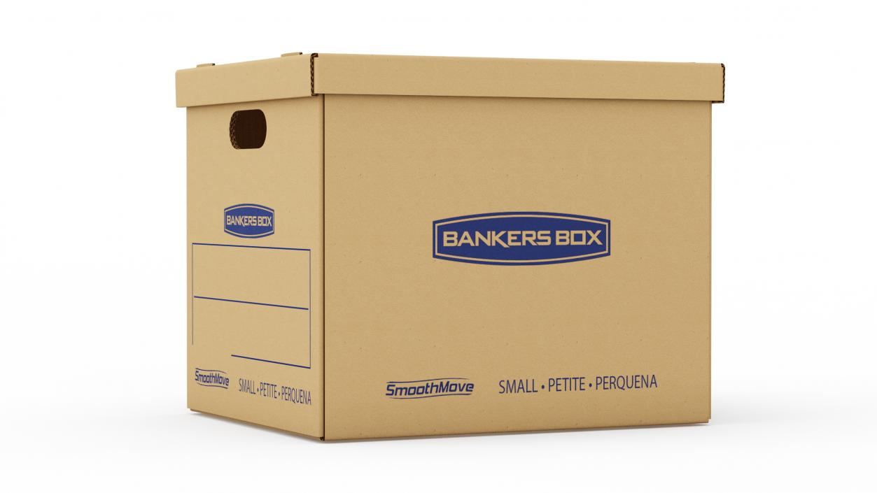 3D Carton Bankers Box model