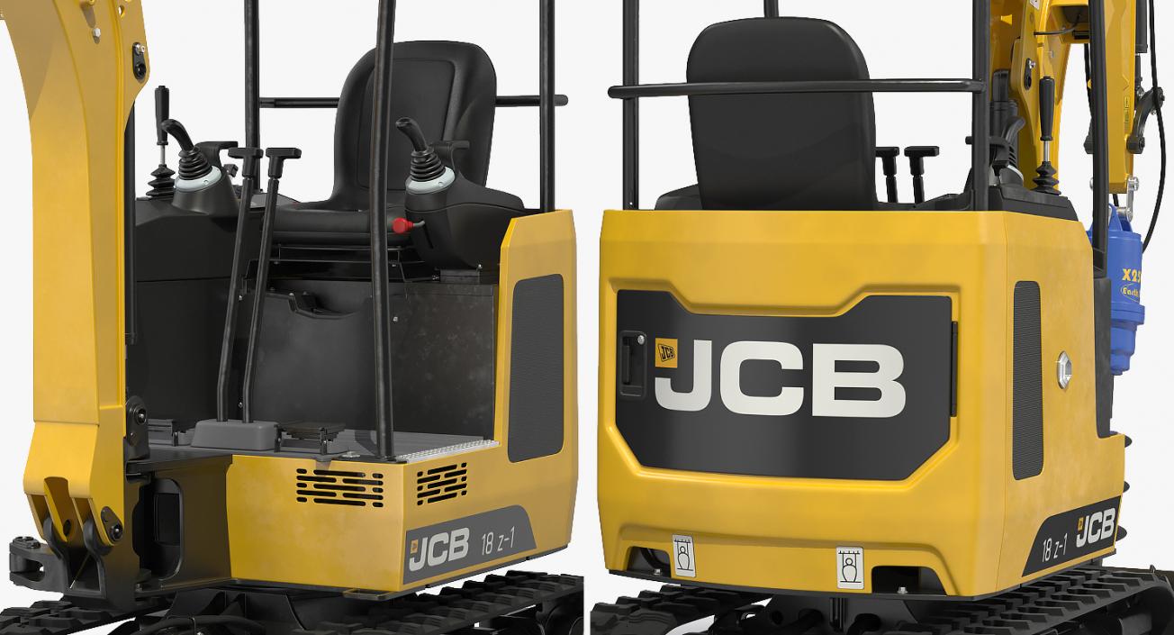 Mini Excavator JCB 3D Models Collection 3D model