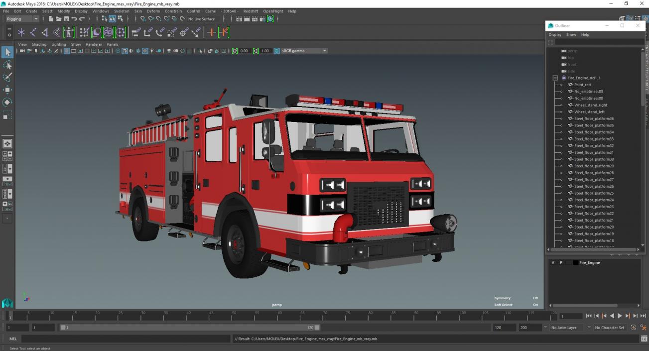 3D Fire Engine