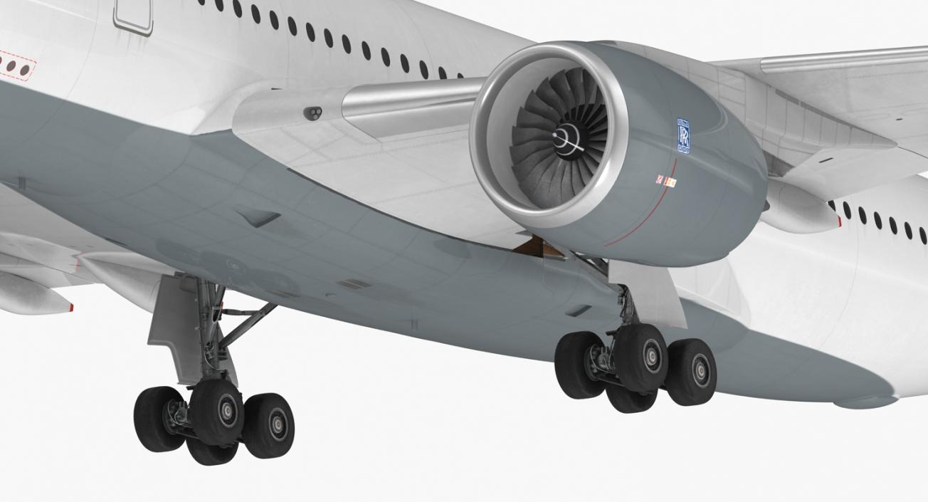 3D model Airbus A350-900 Lufthansa