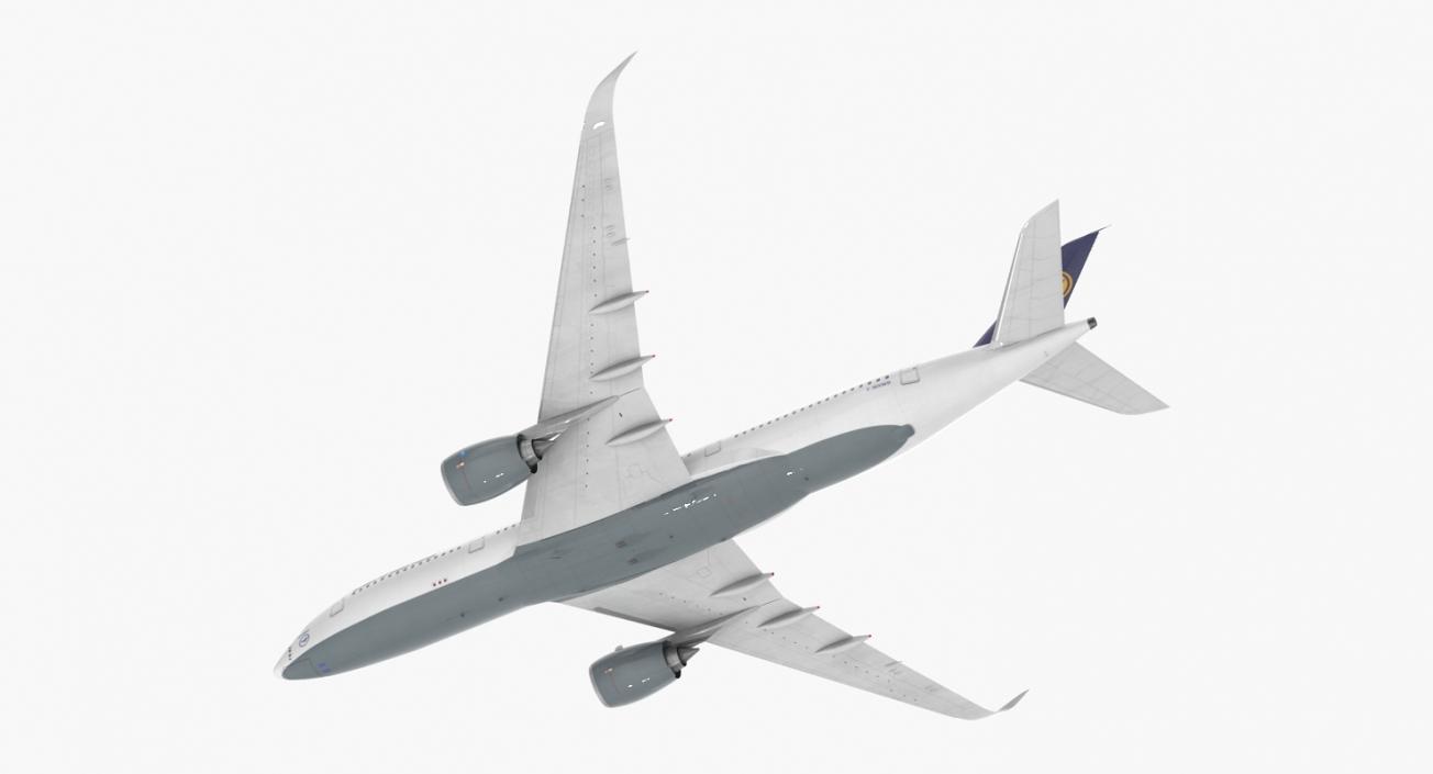 3D model Airbus A350-900 Lufthansa