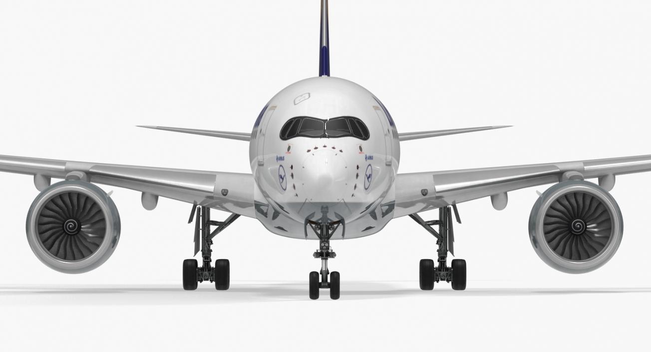 3D model Airbus A350-900 Lufthansa