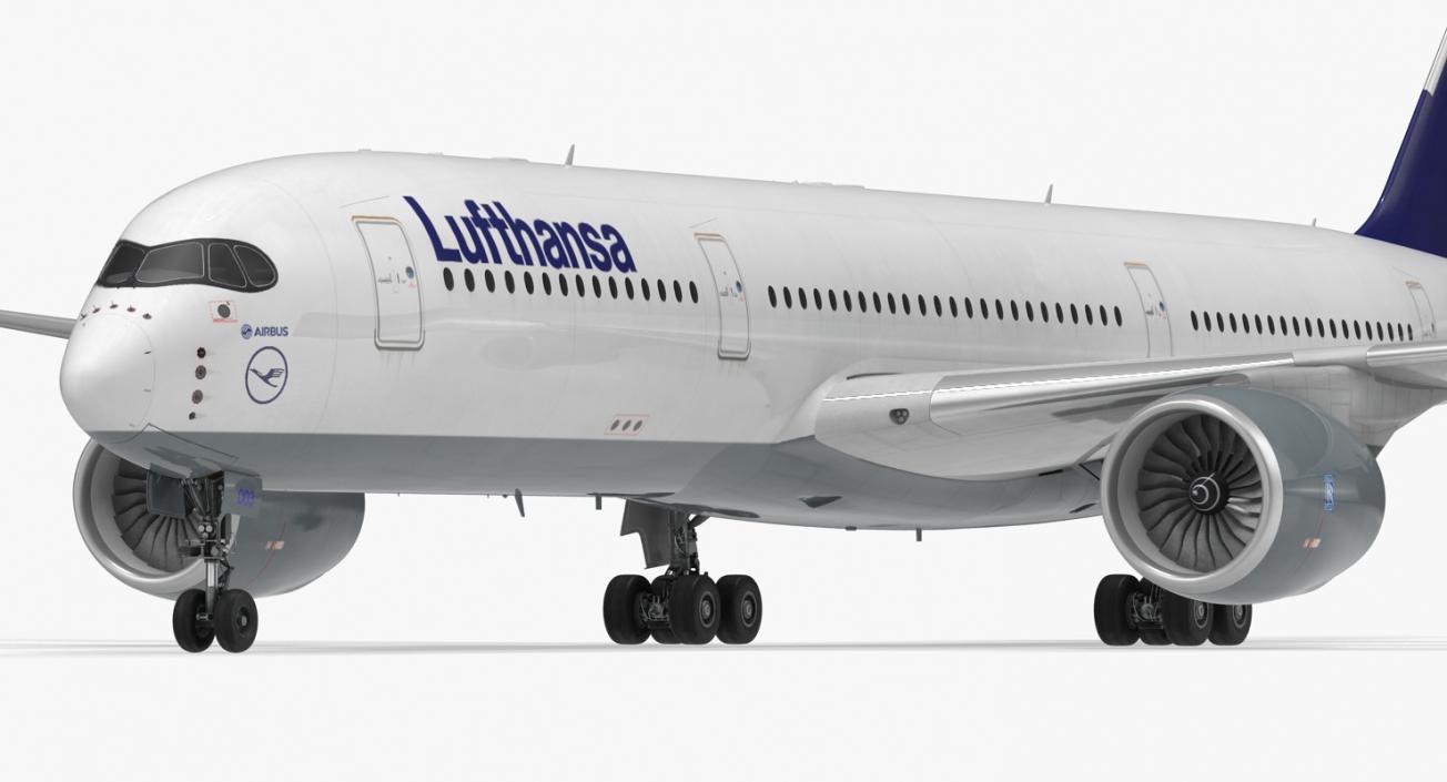 3D model Airbus A350-900 Lufthansa