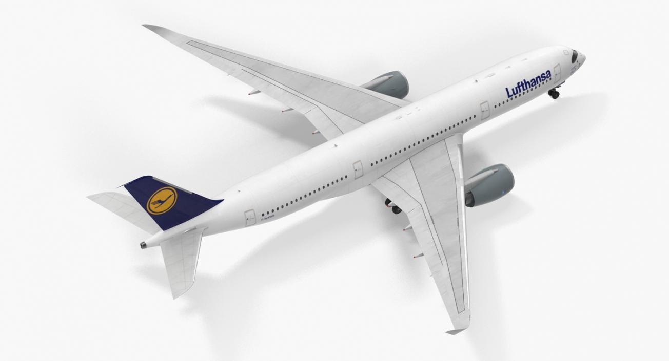 3D model Airbus A350-900 Lufthansa