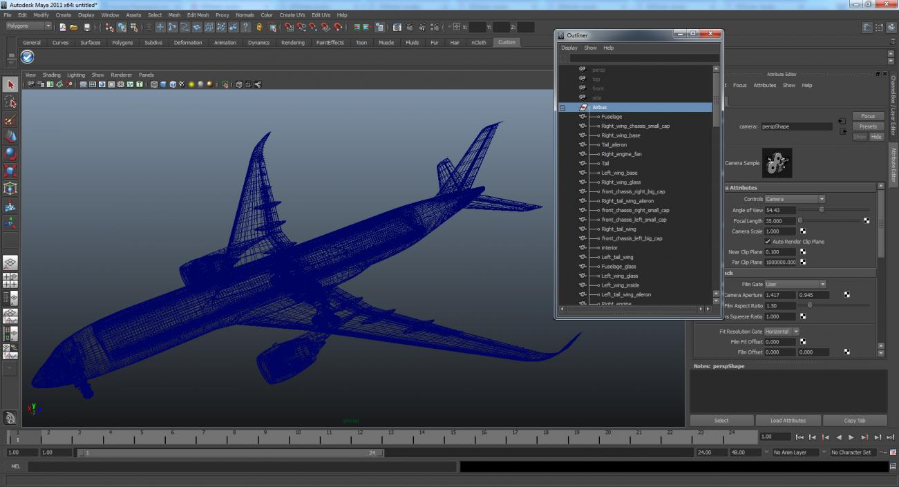 3D model Airbus A350-900 Lufthansa