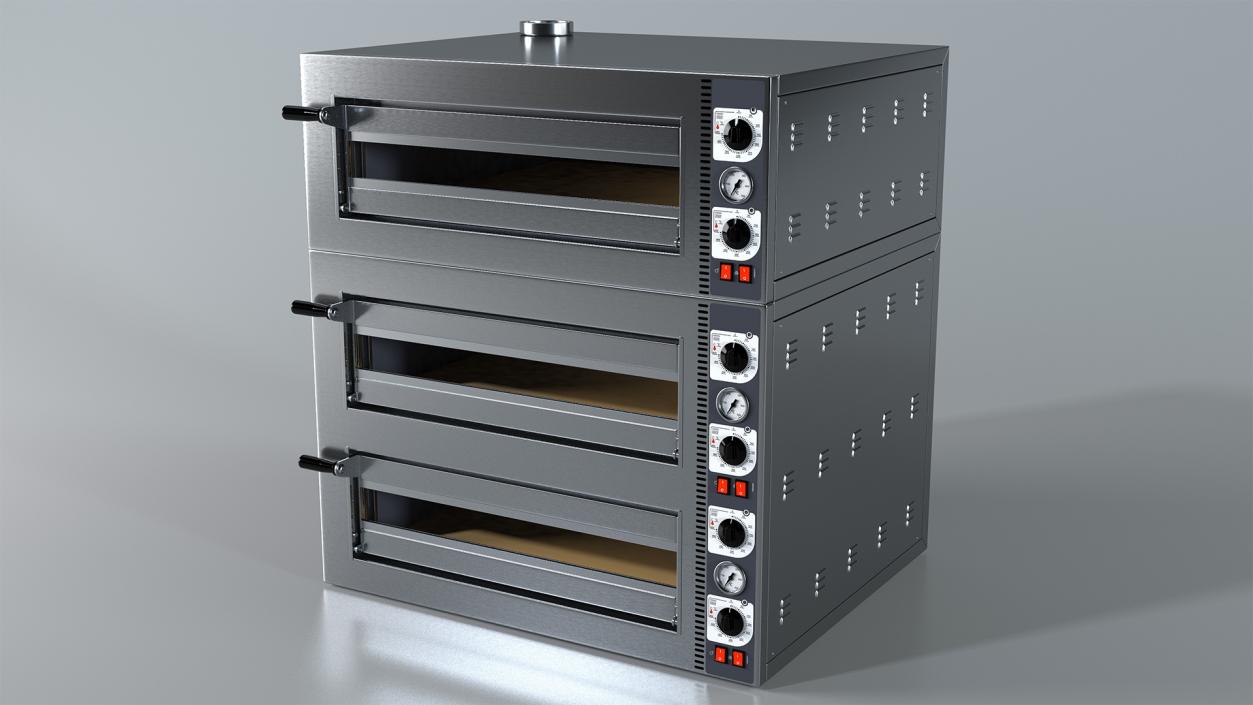 3D Triple Deck Electric Pizza Oven