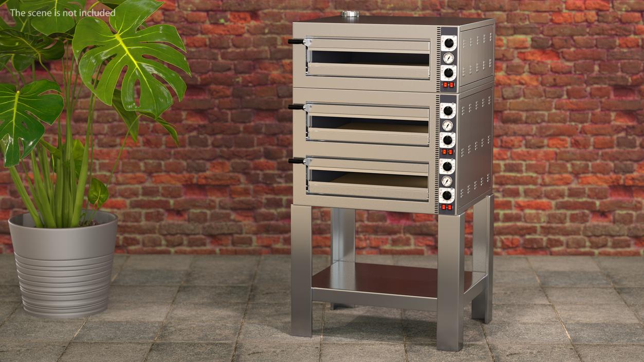 3D Triple Deck Electric Pizza Oven