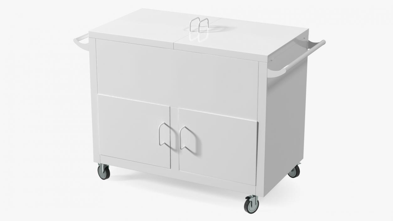 3D Mobile Rolling Box White 2