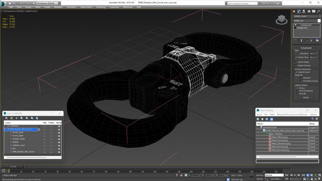 3D DMM Modular Mini Swivel model