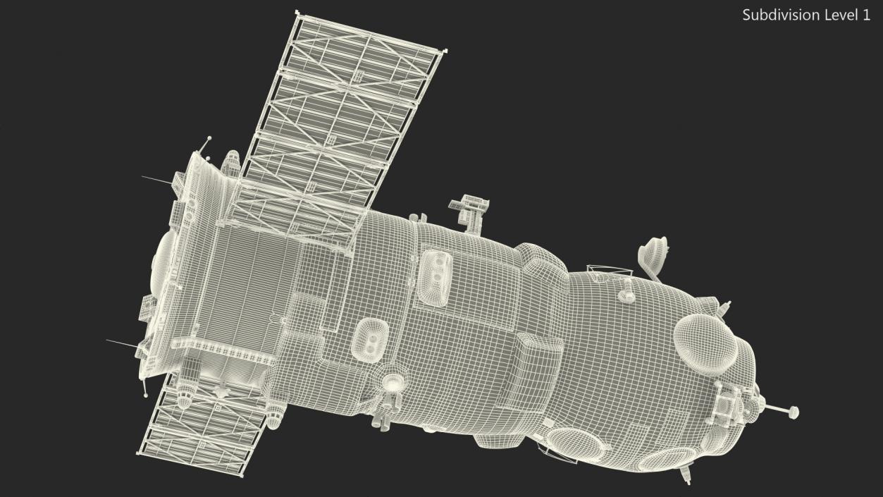 ISS Resupply Spacecraft Progress 3D