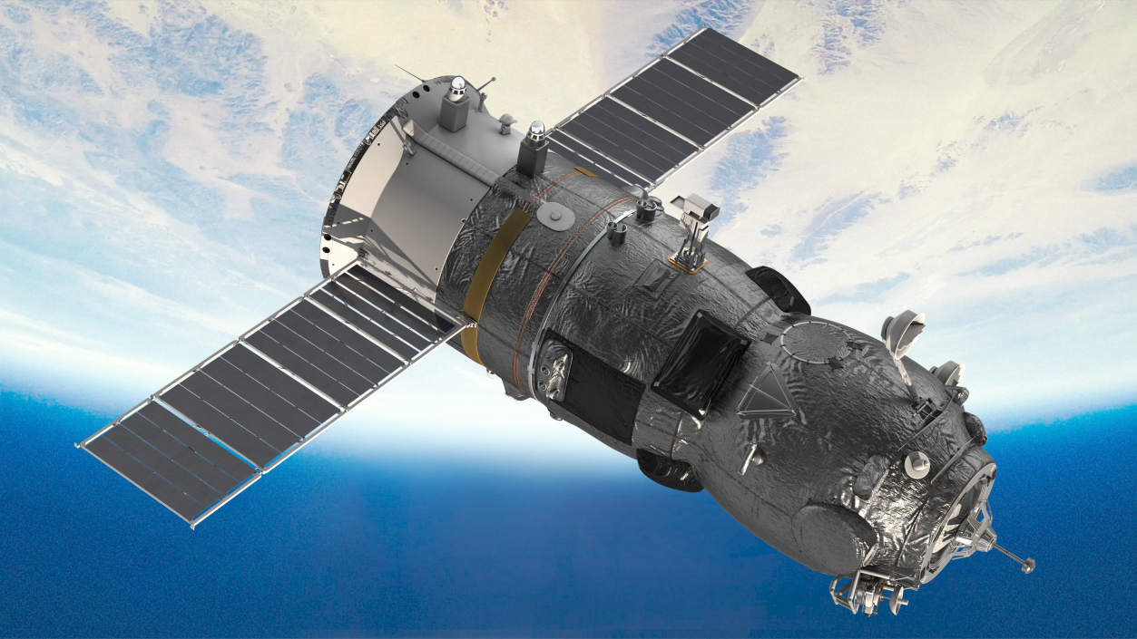 ISS Resupply Spacecraft Progress 3D