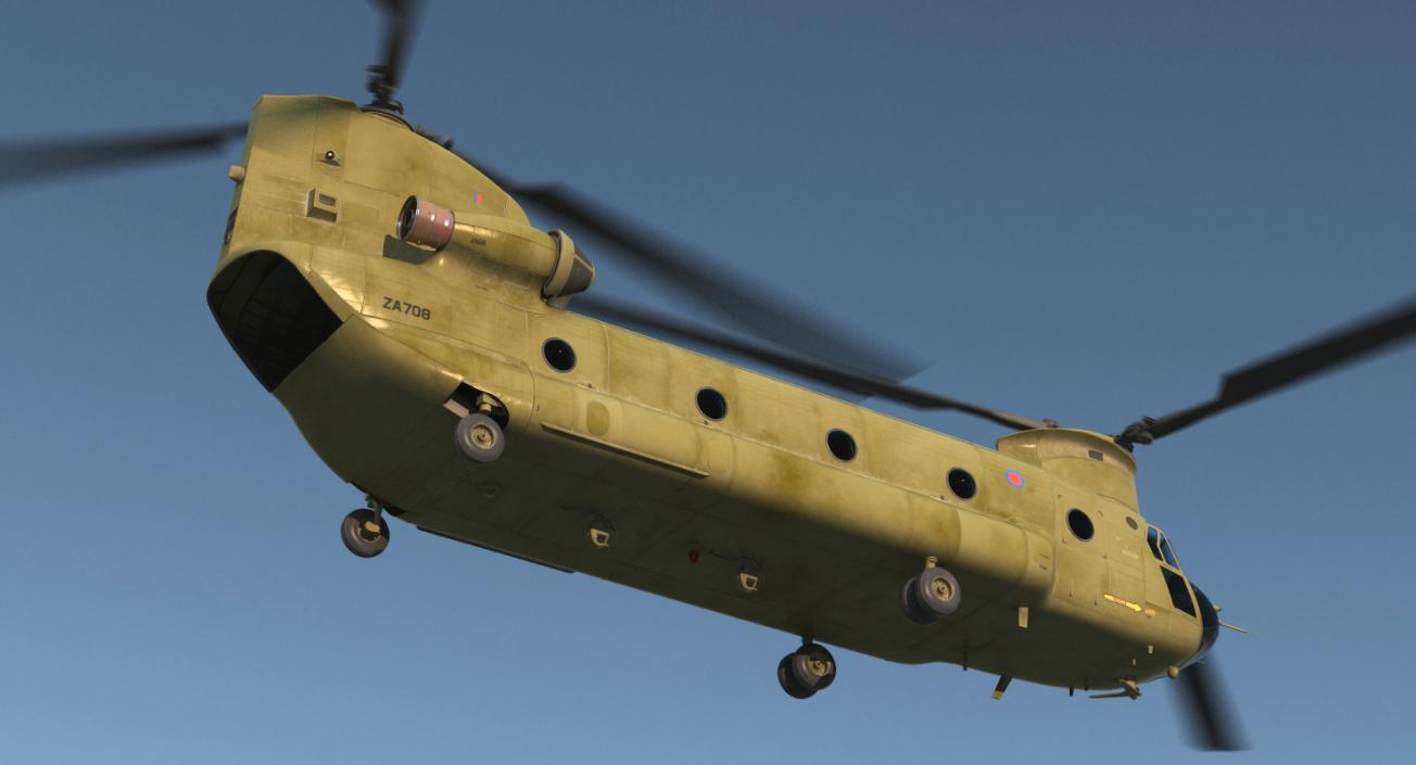 3D model Heavy Helicopter CH-47 Chinook