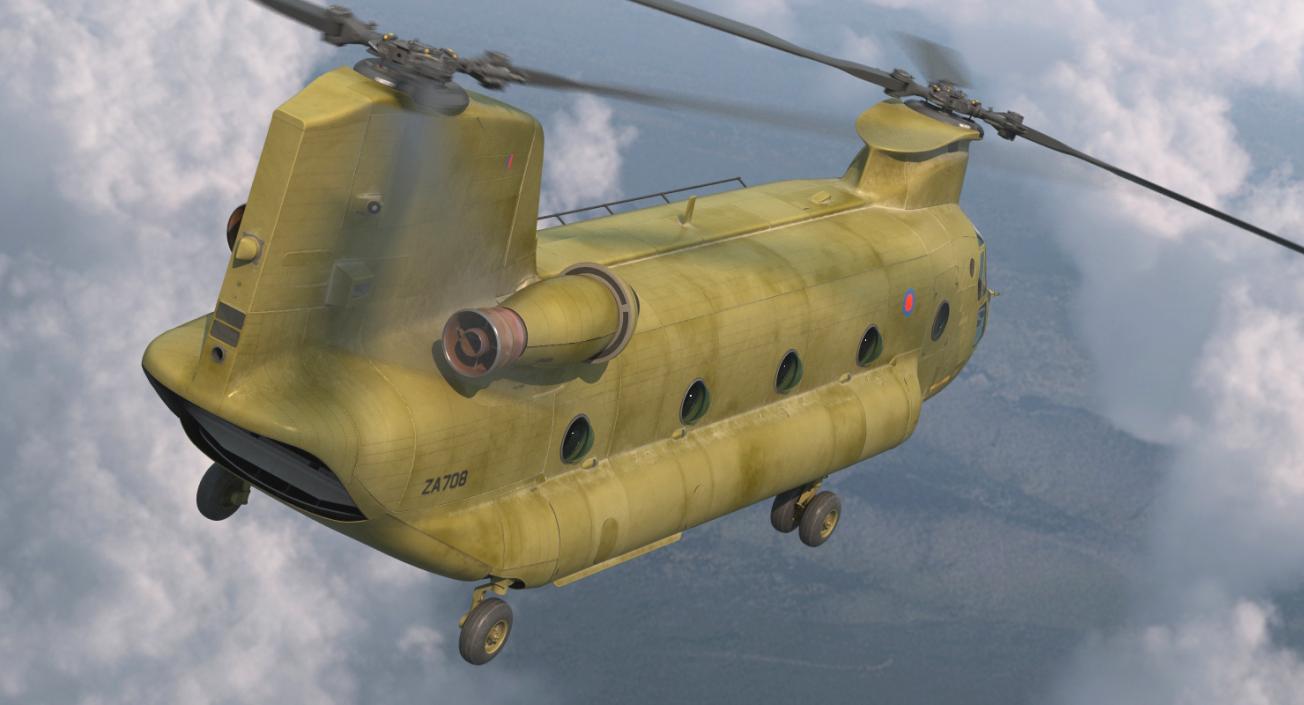 3D model Heavy Helicopter CH-47 Chinook