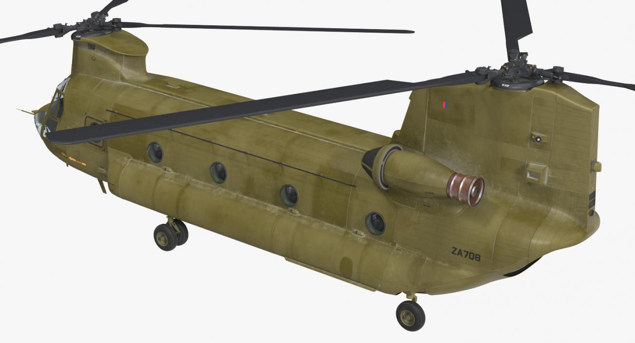 3D model Heavy Helicopter CH-47 Chinook