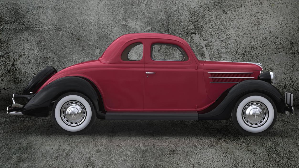 1936 Ford V8 Coupe Wheel 3D model