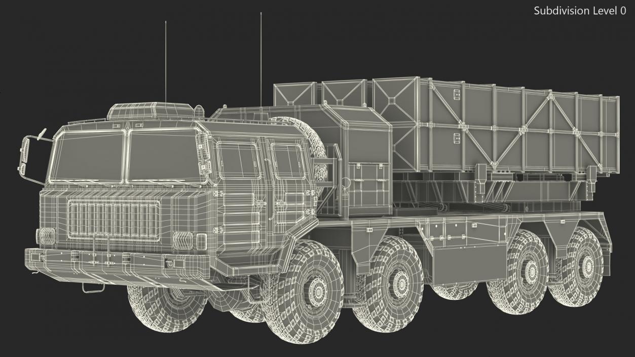 3D model Chinese MLRS WS-2D Green Camouflage