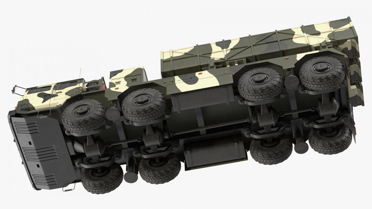 3D model Chinese MLRS WS-2D Green Camouflage