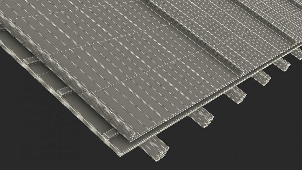 3D Standing Seam Roof model