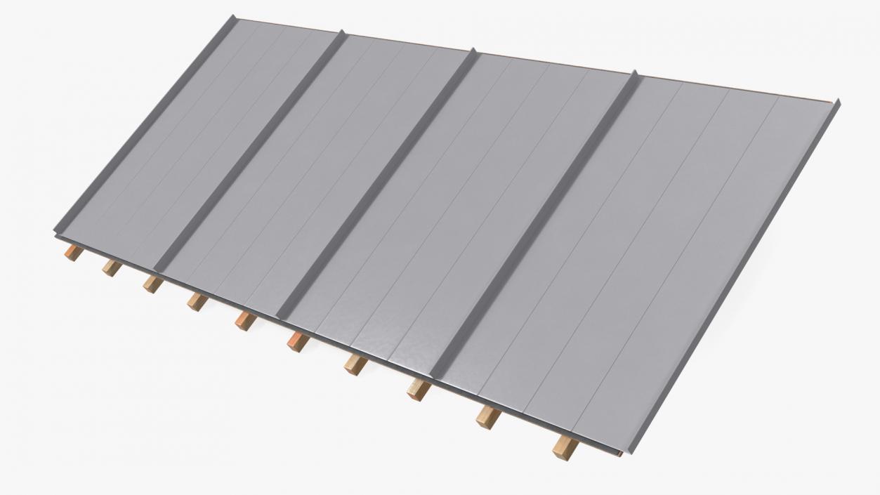 3D Standing Seam Roof model