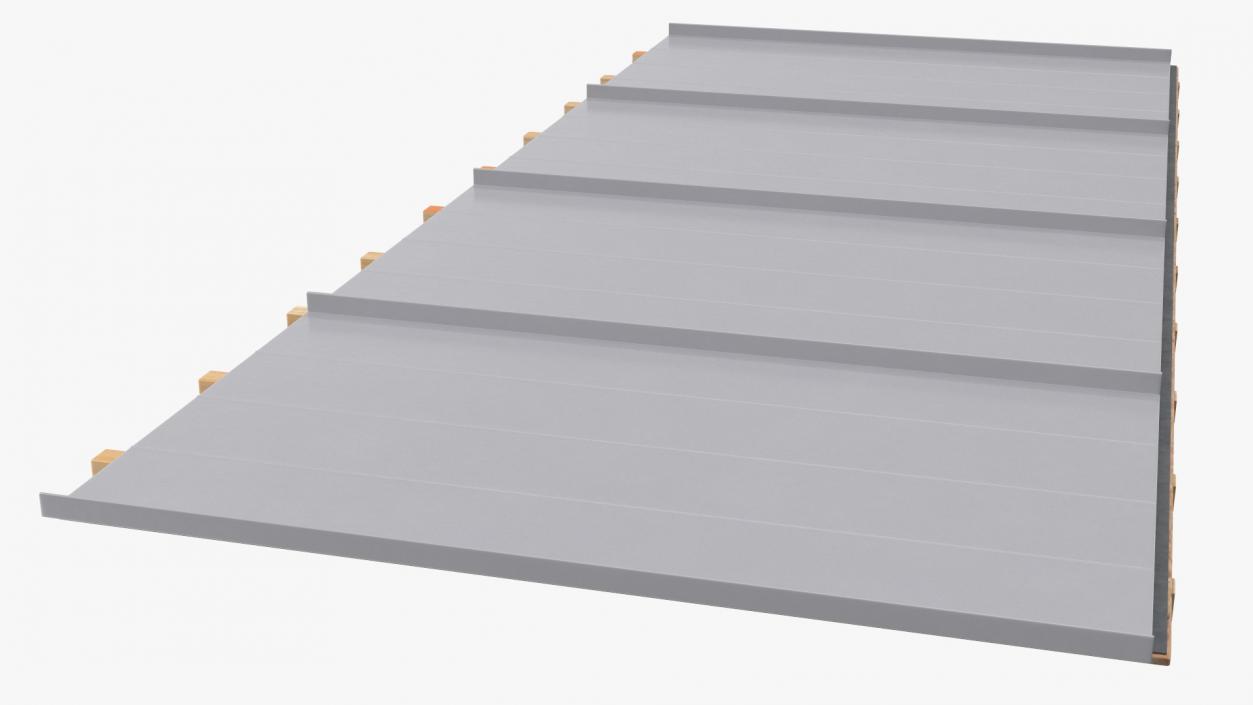 3D Standing Seam Roof model