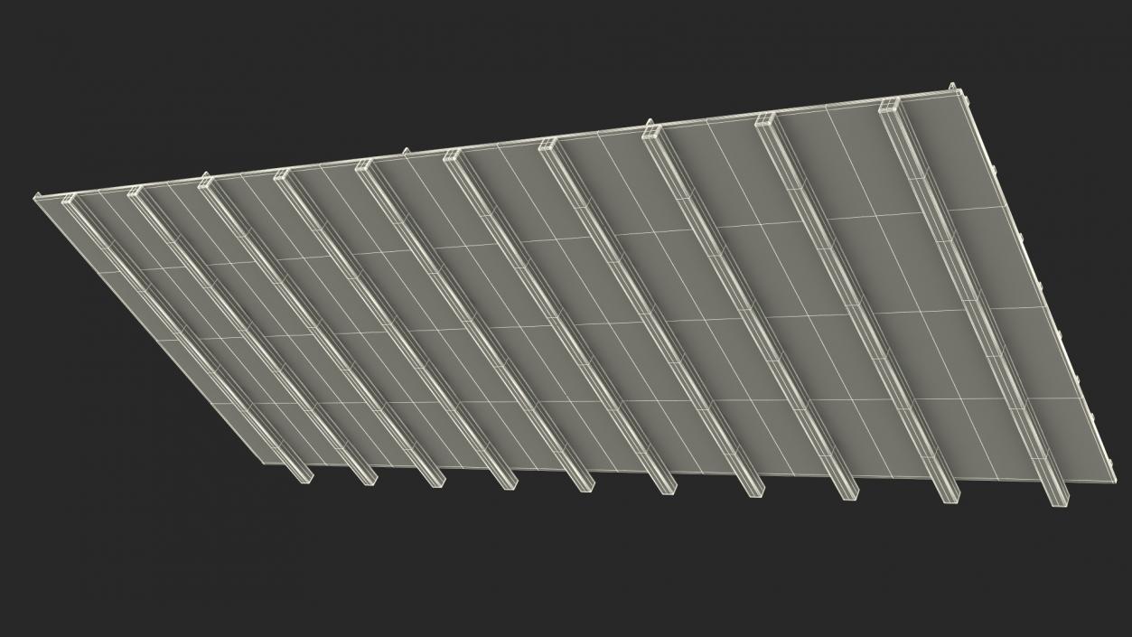 3D Standing Seam Roof model