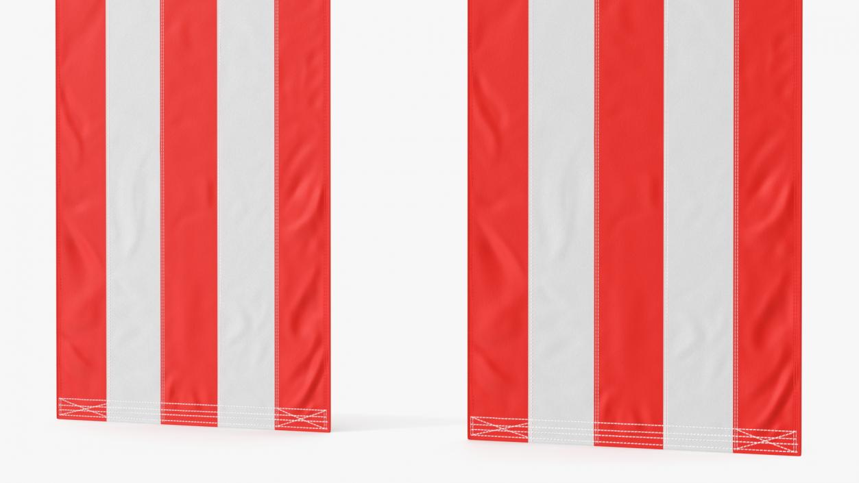 Pull Down US Flags Set 3D