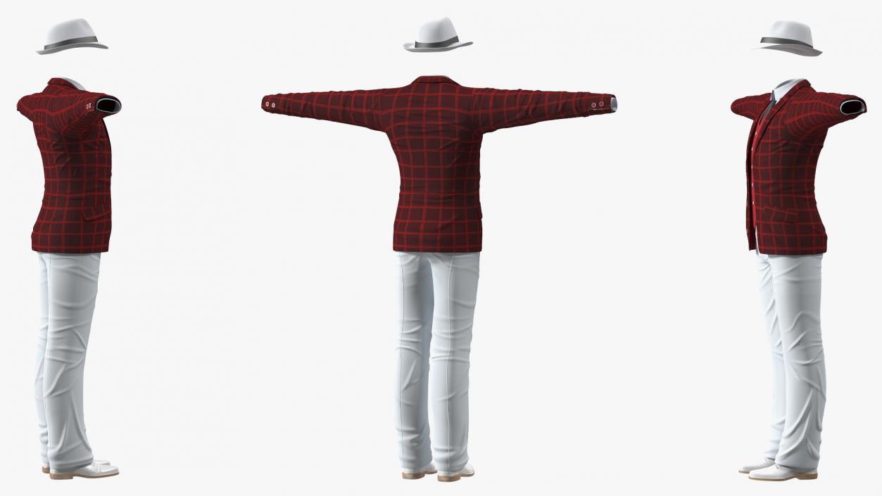 Formal Wear for Elderly Man 3D