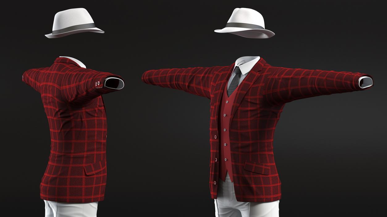 Formal Wear for Elderly Man 3D