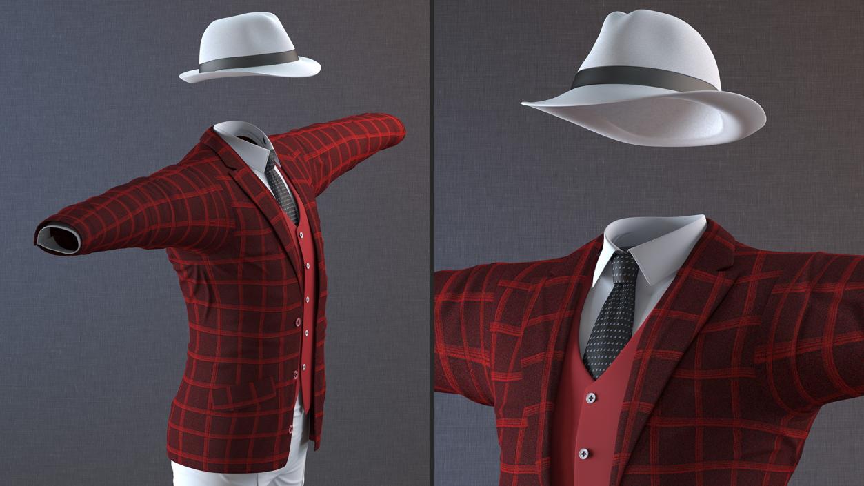 Formal Wear for Elderly Man 3D