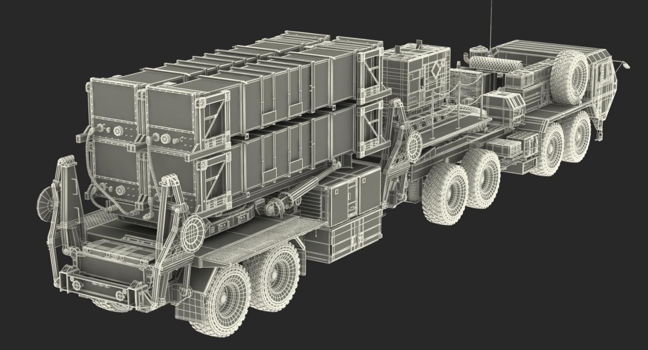 MIM 104 Patriot Surface to Air Missile SAM 3D