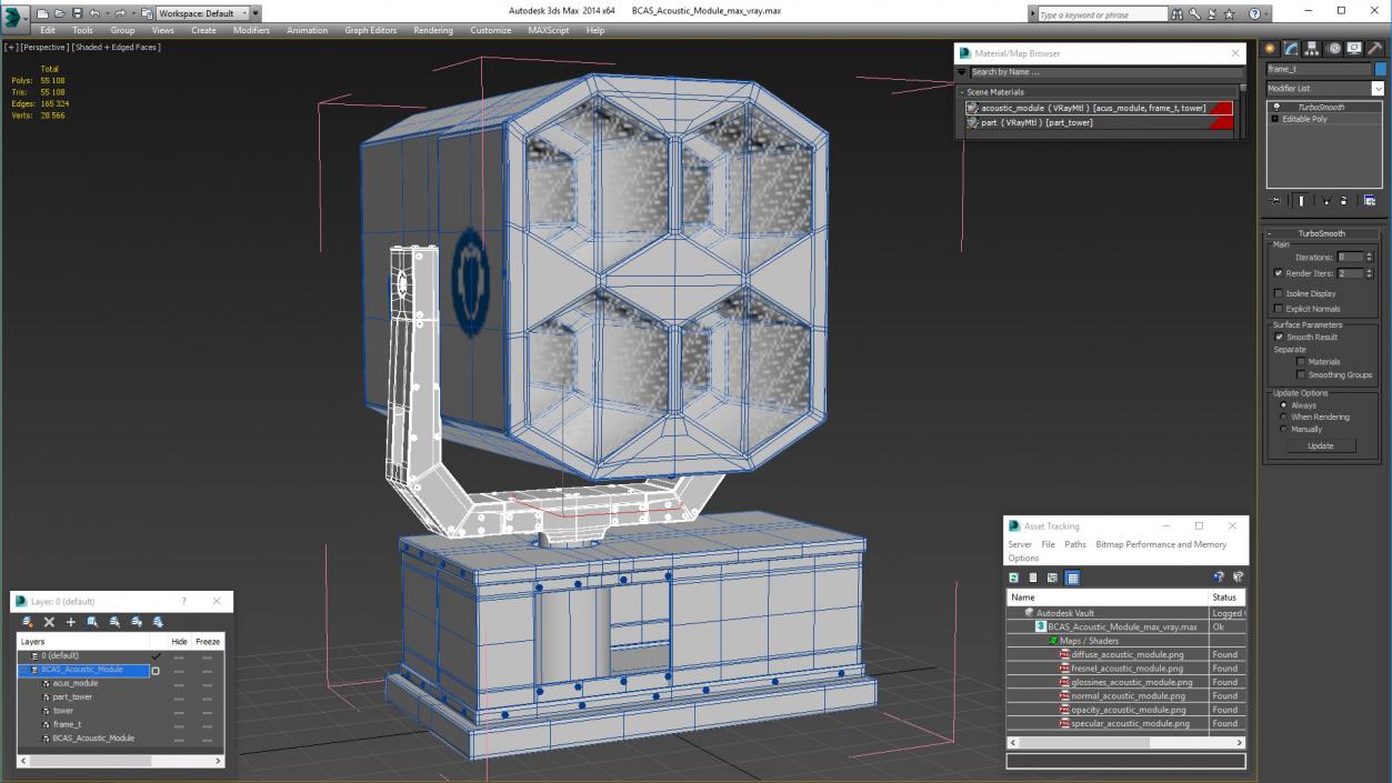 3D model BCAS Acoustic Module