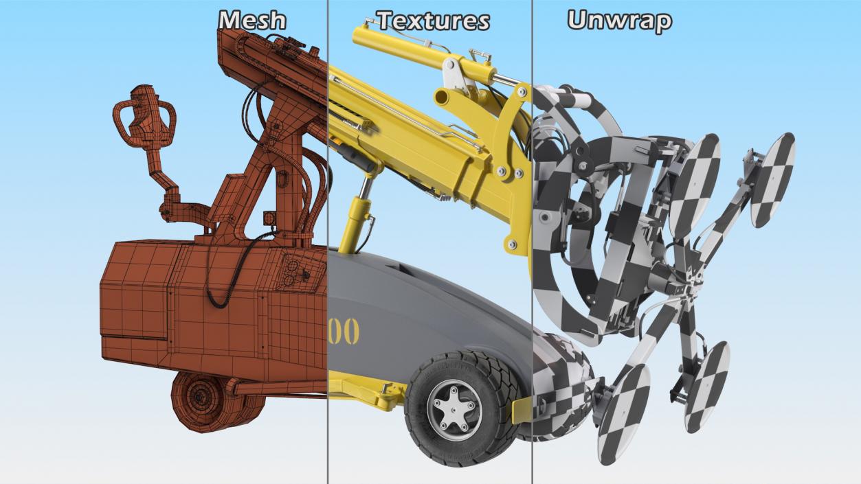 3D model Telescopic Vacuum Glass Lifter