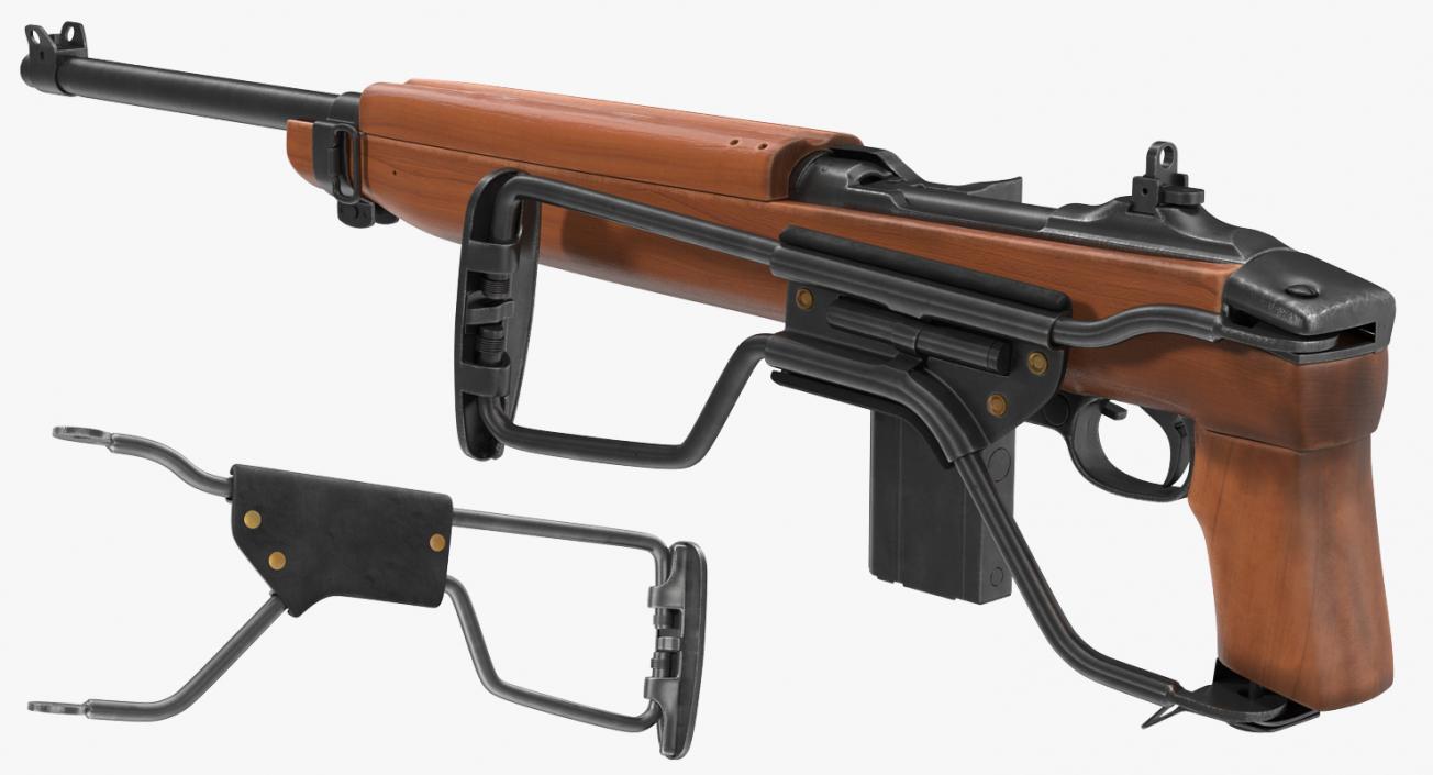 3D Carbine M1A1 Folding Stock