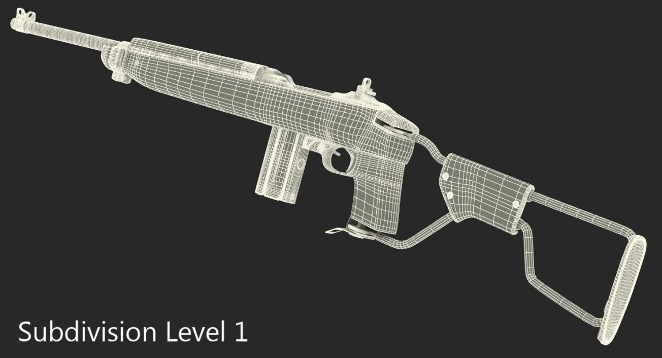 3D Carbine M1A1 Folding Stock