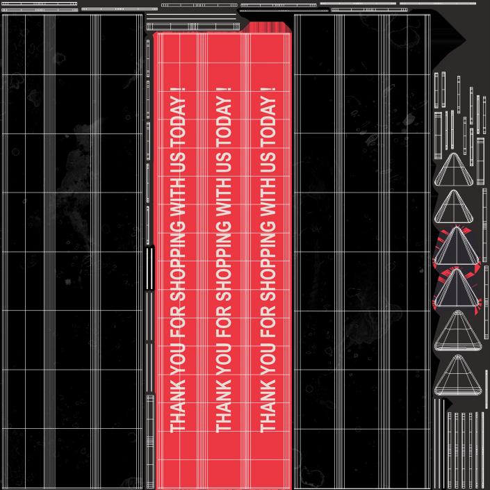 3D model Checkout Divider Bar