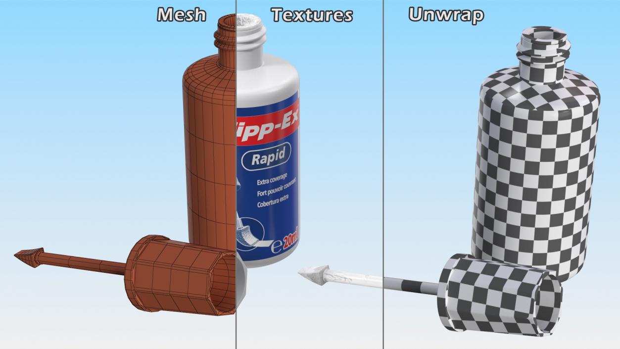 3D Correction Fluids Collection model