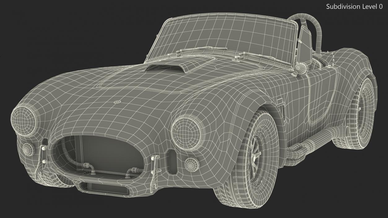 Shelby Cobra 1965 Racing 3D model