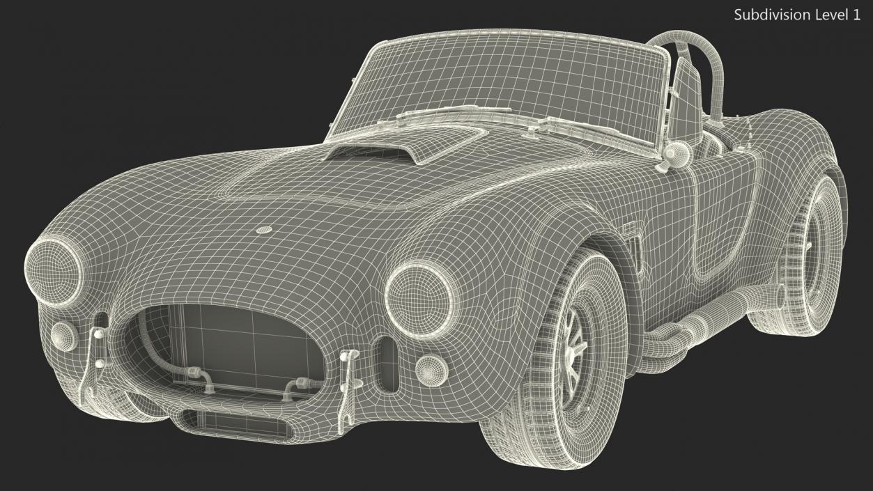 Shelby Cobra 1965 Racing 3D model