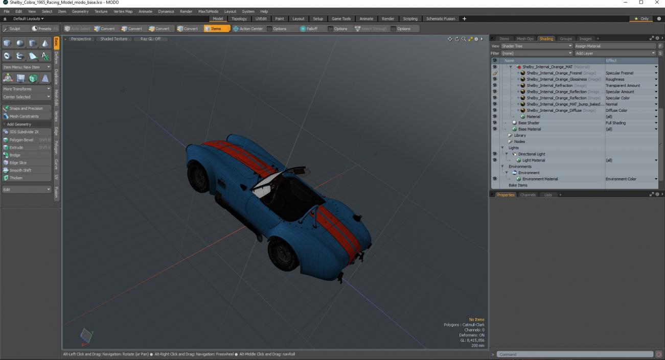 Shelby Cobra 1965 Racing 3D model