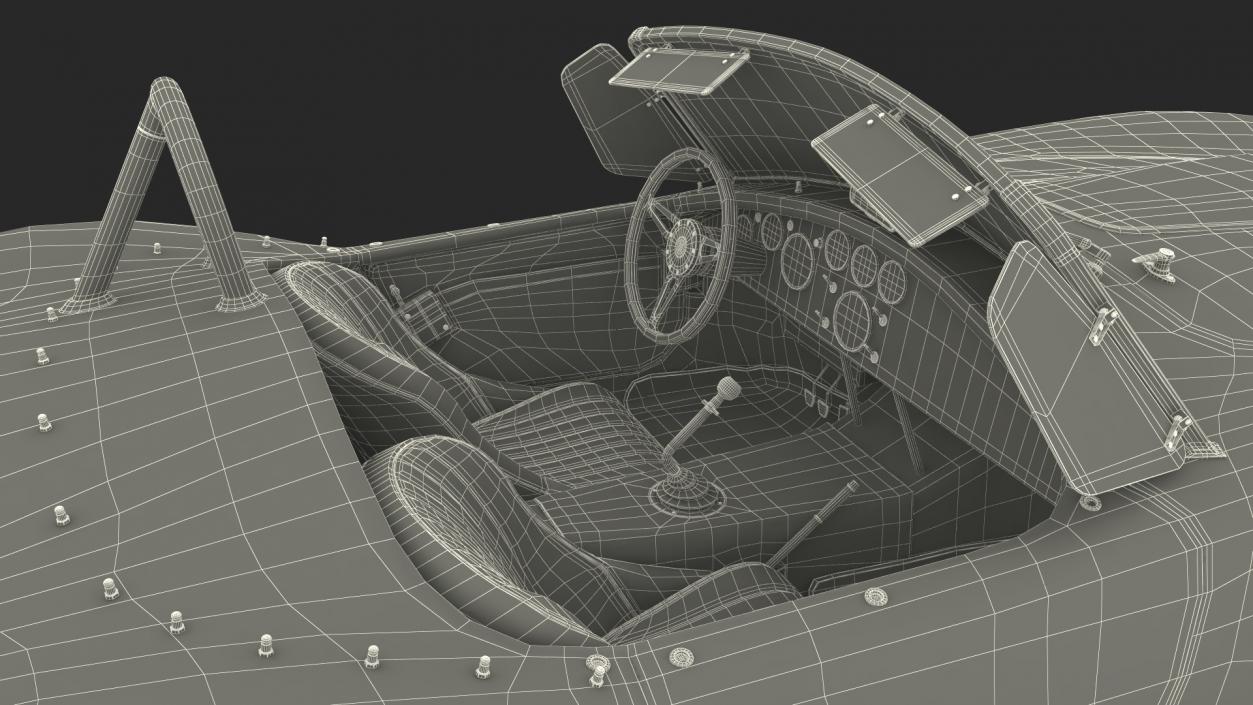 Shelby Cobra 1965 Racing 3D model