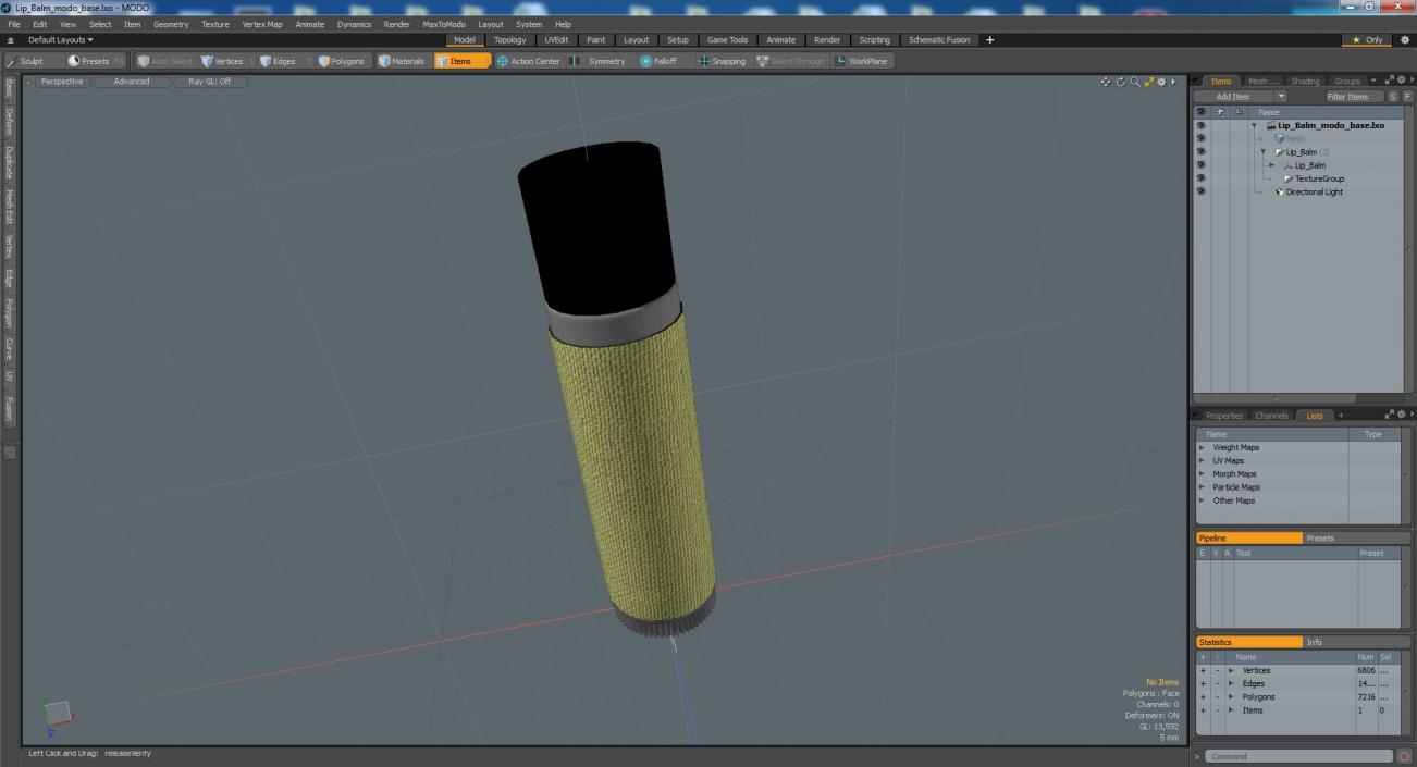 3D model Lip Balm