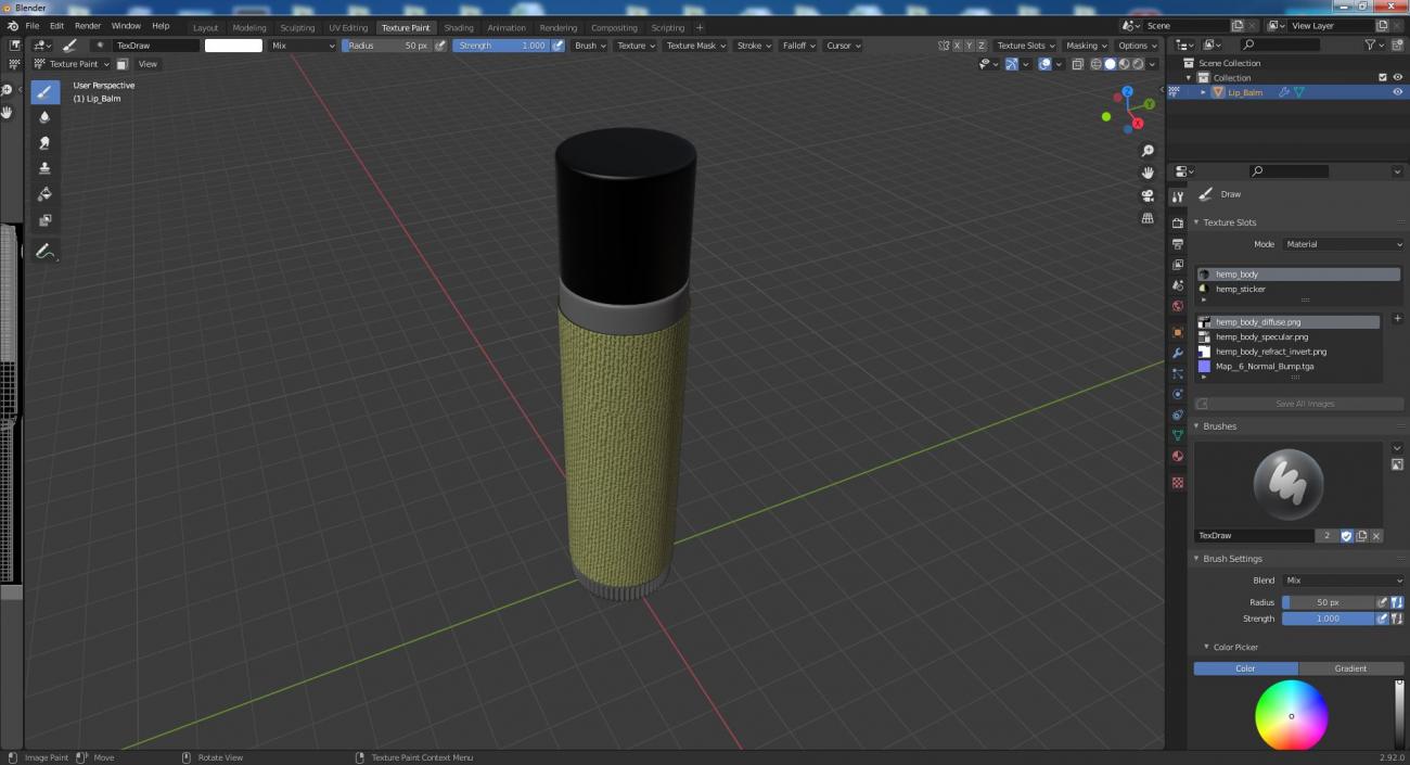 3D model Lip Balm