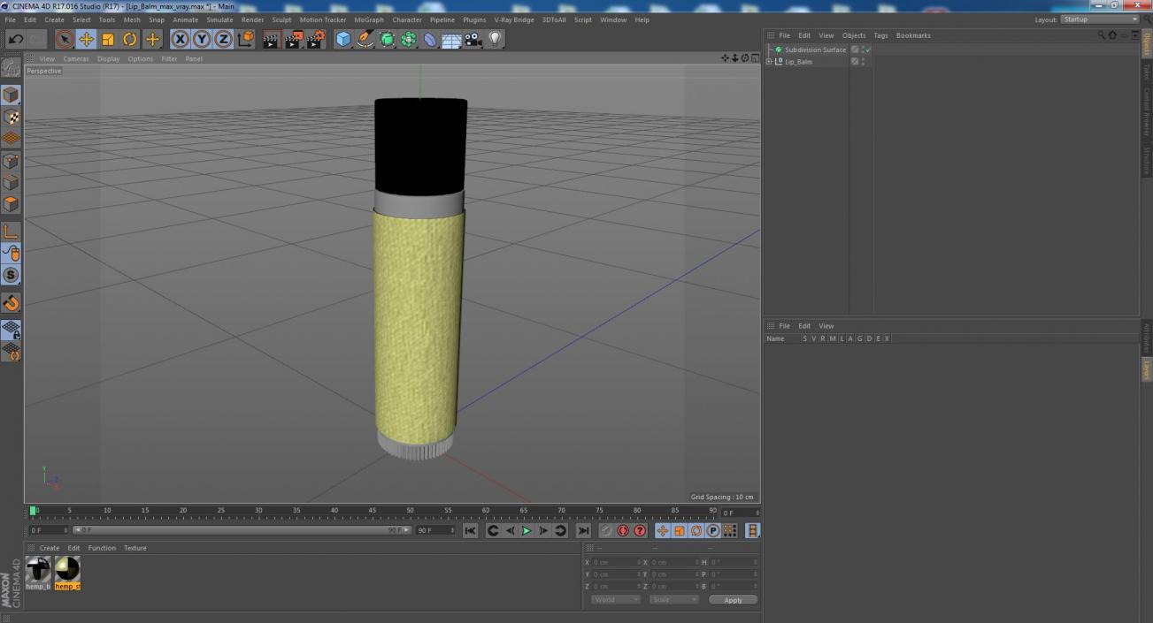 3D model Lip Balm