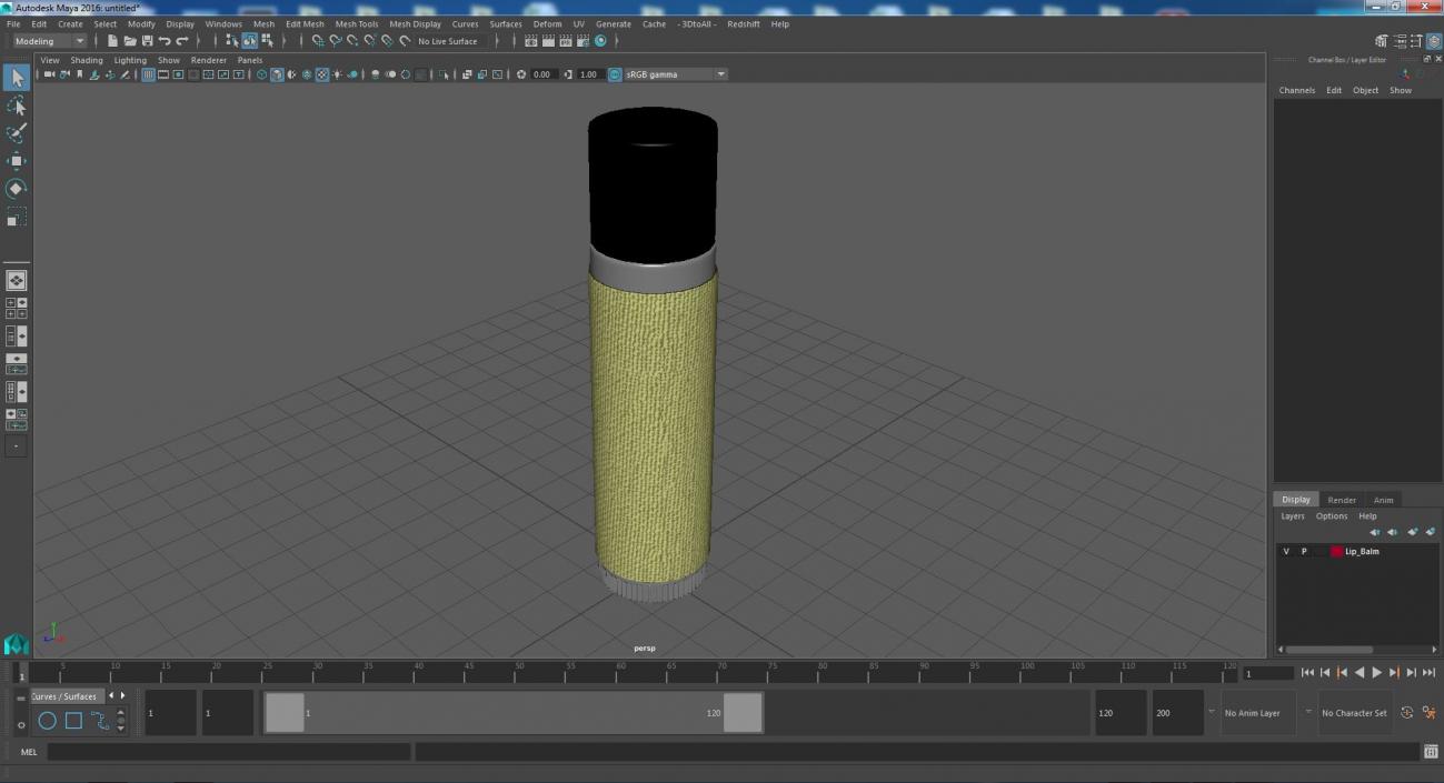 3D model Lip Balm