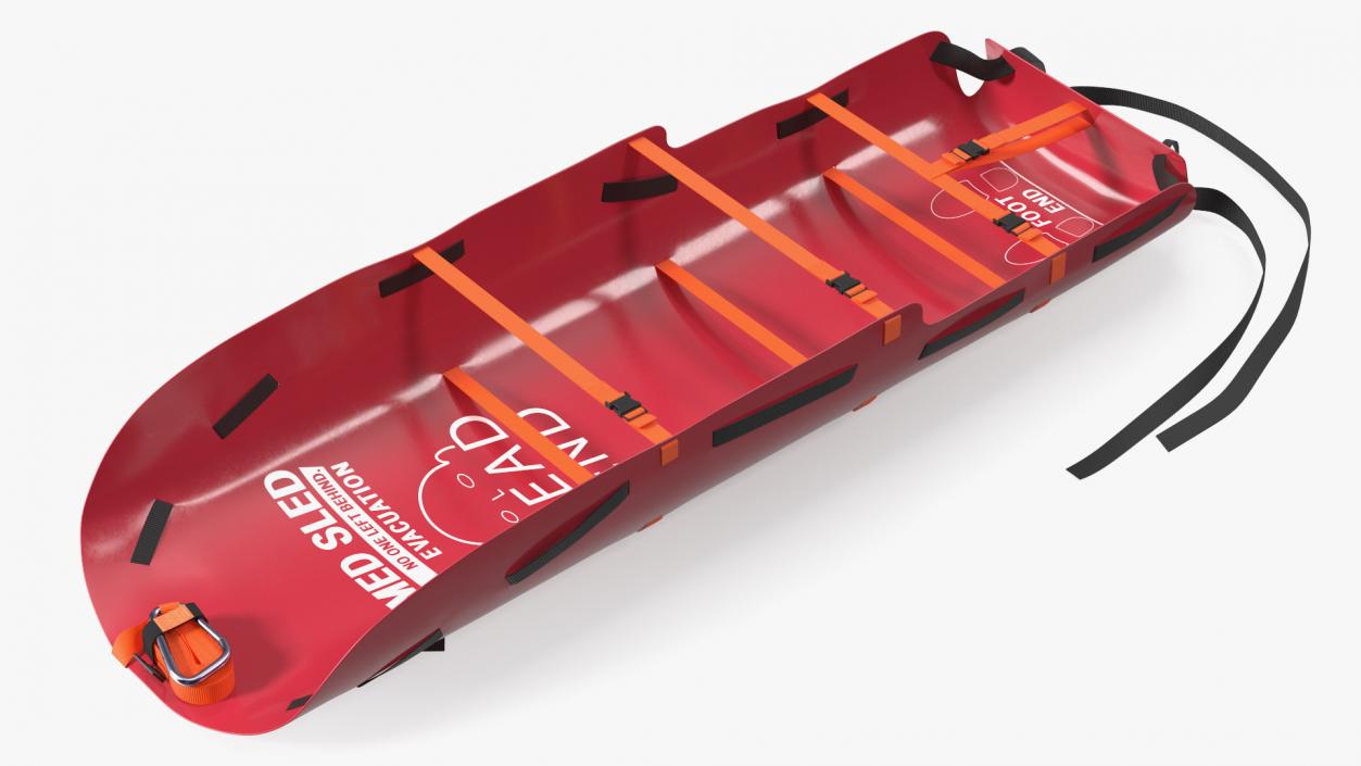 Med Sled Red 3D