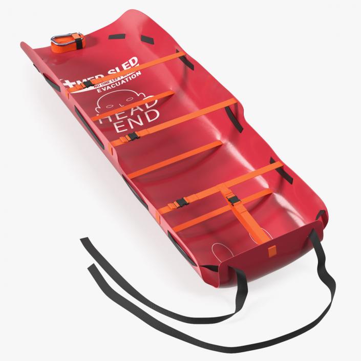 Med Sled Red 3D